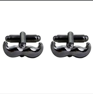 Black Mustache Cufflinks